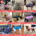 2Pack Dog Sweater for Large Dogs Soft Pet Coats Fleece Sweatshirt