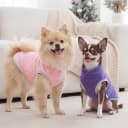 4 Pieces Fleece Dog Sweaters Vest Winter Warm Dog Clothes for Small, Medium, and Large Dogs Girl Soft Pullover