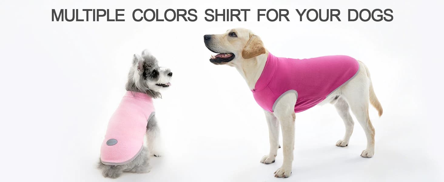 4 Pieces Fleece Dog Sweaters Vest Winter Warm Dog Clothes for Small, Medium, and Large Dogs Girl Soft Pullover — product details