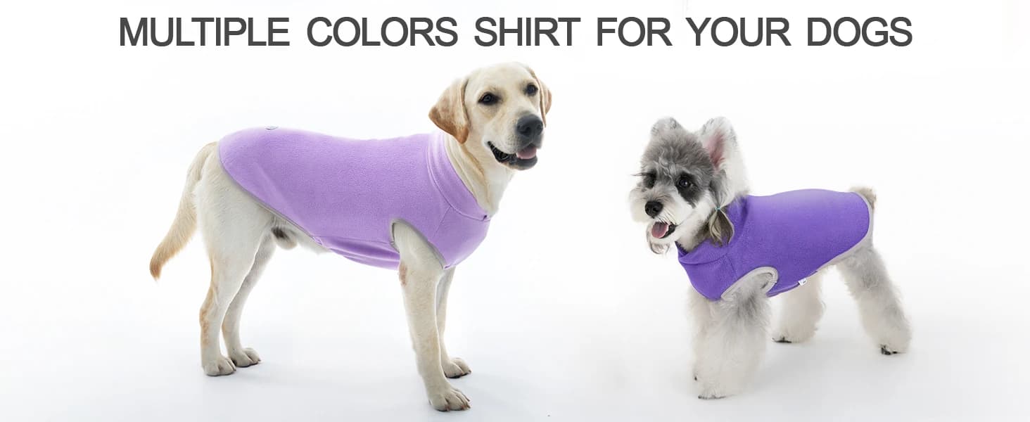 4 Pieces Fleece Dog Sweaters Vest Winter Warm Dog Clothes for Small, Medium, and Large Dogs Girl Soft Pullover — product details
