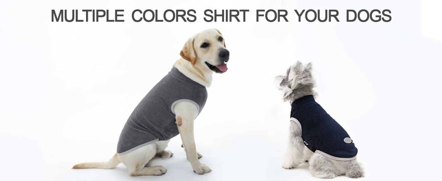 4 Pieces Fleece Dog Sweaters Vest Winter Warm Dog Clothes for Small, Medium, and Large Dogs Girl Soft Pullover — product details
