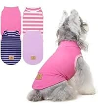 4 Pieces Fleece Dog Sweaters Vest Winter Warm Dog Clothes for Small, Medium, and Large Dogs Girl Soft Pullover — collection imagery