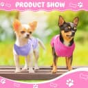 4 Pieces Dog Clothes for Small Dogs Girl Soft Puppy Shirt Cute Chihuahua Teacup Dog Clothes Female Dog Shirts