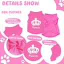 4 Pieces Dog Clothes for Small Dogs Girl Soft Puppy Shirt Cute Chihuahua Teacup Dog Clothes Female Dog Shirts
