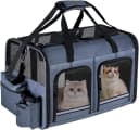 Cat Carrier for 2 Cats — Double Cat and Dual Dog Carrier Cabin for Two Pets