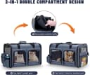 Cat Carrier for 2 Cats — Double Cat and Dual Dog Carrier Cabin for Two Pets