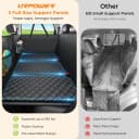 Back Seat Extender for Dogs — Large Hard Bottom Dog Car Seat Cover