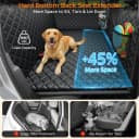 Back Seat Extender for Dogs — Large Hard Bottom Dog Car Seat Cover