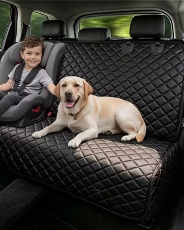 Back Seat Extender for Dogs — Large Hard Bottom Dog Car Seat Cover — collection imagery