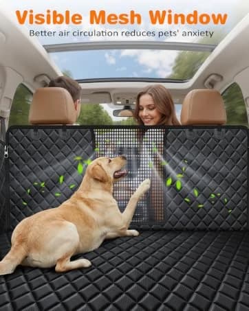 Back Seat Extender for Dogs — Large Hard Bottom Dog Car Seat Cover — collection imagery