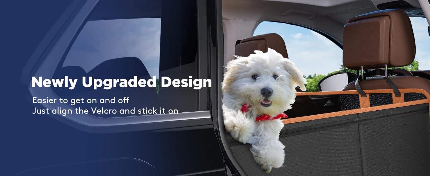 Dog Car Seat Cover for Back Seat — PU Leather Back Seat Extender — collection imagery