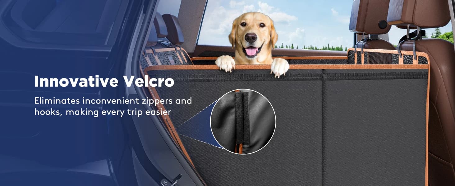 Dog Car Seat Cover for Back Seat — PU Leather Back Seat Extender — collection imagery