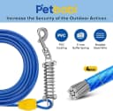 Dog Tie Out Cable and Stake — 30ft Heavy Duty Dog Leads for Yard