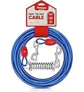 Dog Tie Out Cable and Stake — 30ft Heavy Duty Dog Leads for Yard — collection imagery