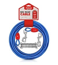 Dog Tie Out Cable and Stake — 30ft Heavy Duty Dog Leads for Yard — collection imagery