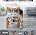 Elevated Slow Feeder Dog Bowls — 2 Cups for 15-60 LBS Breed Puppy