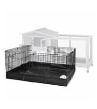 Rabbit Hutch Outdoor Indoor Rabbit Cage Chicken Coop with Casters Guinea Pig Cage with 3 Deep No Leakage Pull — collection imagery