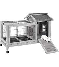 Rabbit Hutch Indoor Bunny Cage Outdoor Bunny House with Wire Floor Leakproof Plastic Tray — collection imagery