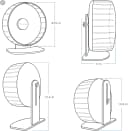 Super-Silent Hamster Exercise Wheels: Quiet — 10 inch Running Wheel