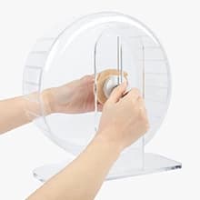 Super-Silent Hamster Exercise Wheels: Quiet — 10 inch Running Wheel — Double Bearings and Silent Design