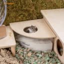 Animal Sand-Bath Box: - Acrylic Critter's Sand Bath Shower Room and Digging Sand Container for Hamsters Mice