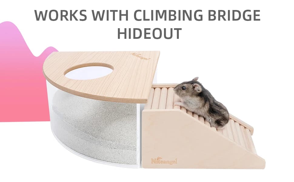 Animal Sand-Bath Box: - Acrylic Critter's Sand Bath Shower Room and Digging Sand Container for Hamsters Mice — product details