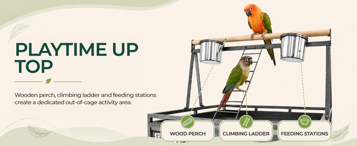 68-Inch Birdcage — Playtop Parrot Cage — product details