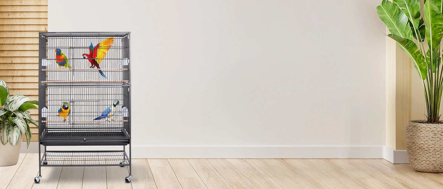 68-Inch Birdcage — Playtop Parrot Cage — collection imagery