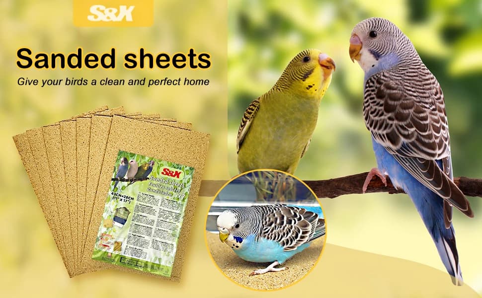 Bird Cage Liners 17 x 11in — 10-Pack — Premium Quality Gravel Paper