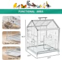 20.5 Inch Small Travel Bird Cage for Cockatiel Parakeets