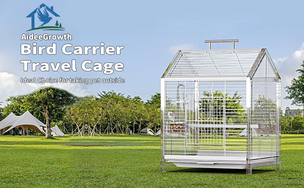 20.5 Inch Small Travel Bird Cage for Cockatiel Parakeets — product details