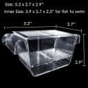 Fish Breeding Box — Acrylic Fish Isolation Box with Suction Cups