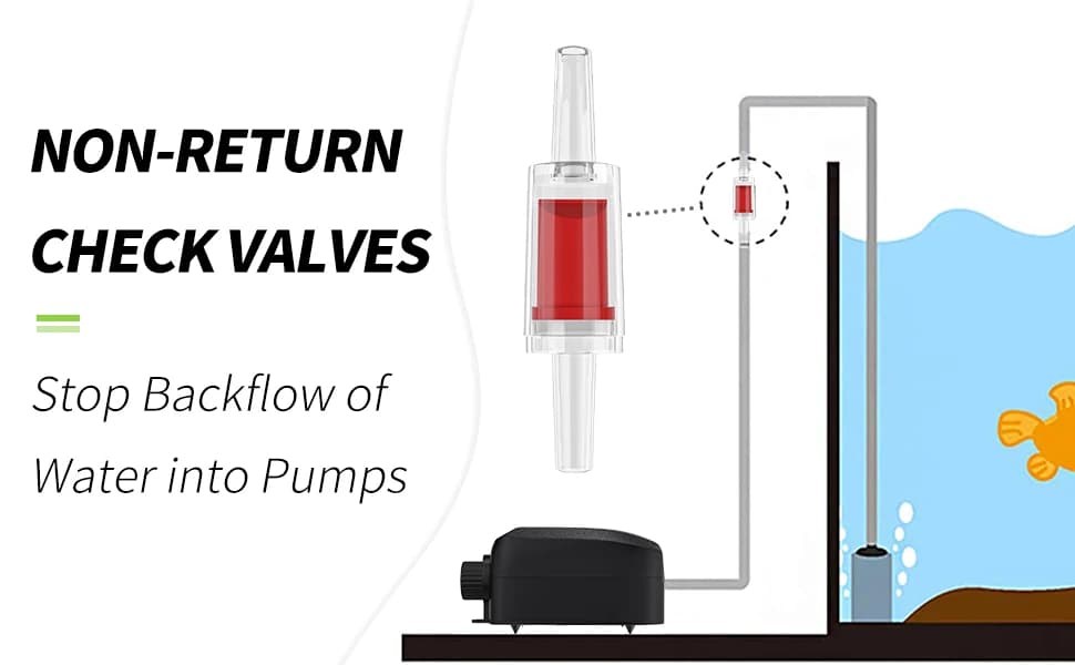 Aquarium Check Valves Plastic One Way Non-Return Check Valve for Fish Tank — product details