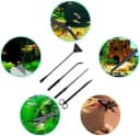 Aquarium Tweezers — Stainless Steel Aquarium Plant Tools Long Aquascaping Tools Scissors Spatula Aquatic Plants