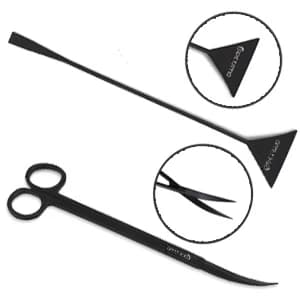 Aquarium Tweezers — Stainless Steel Aquarium Plant Tools Long Aquascaping Tools Scissors Spatula Aquatic Plants — collection imagery