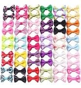 Pearl Flower Pet Hair Bows with Elastic Bands — 40 Pieces — collection imagery