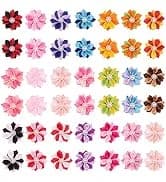 Pearl Flower Pet Hair Bows with Elastic Bands — 40 Pieces — collection imagery