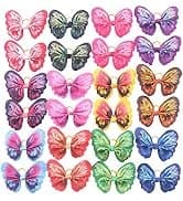 Pearl Flower Pet Hair Bows with Elastic Bands — 40 Pieces — collection imagery