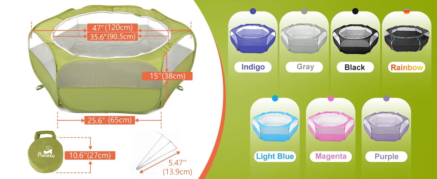 Small Animal Playpen with Zippered Cover — product details