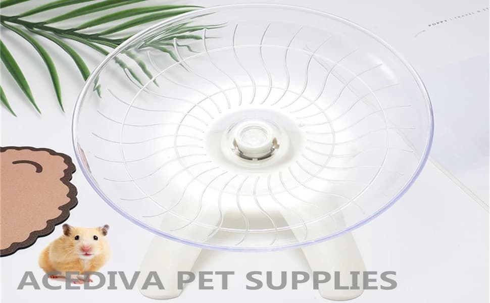 Hamster Flying Saucer Silent Running Exercise Wheel for Hamsters — ACEDIVA FLYING SAUCER EXERCISE WHEEL