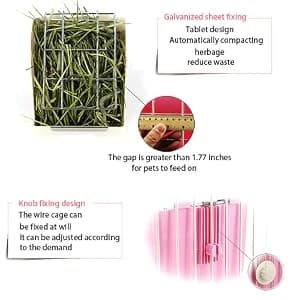 Rabbit Hay Feeder — Large Capacity Bunny Hay Rack for Rabbits — Application
