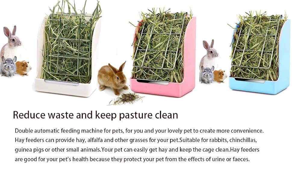 Rabbit Hay Feeder — Large Capacity Bunny Hay Rack for Rabbits — product details
