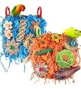 Bird Toys — Grass Swing Hammock Climbing Toy for Parrot Parakeet — collection imagery