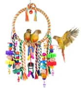 Bird Toys — Grass Swing Hammock Climbing Toy for Parrot Parakeet — collection imagery