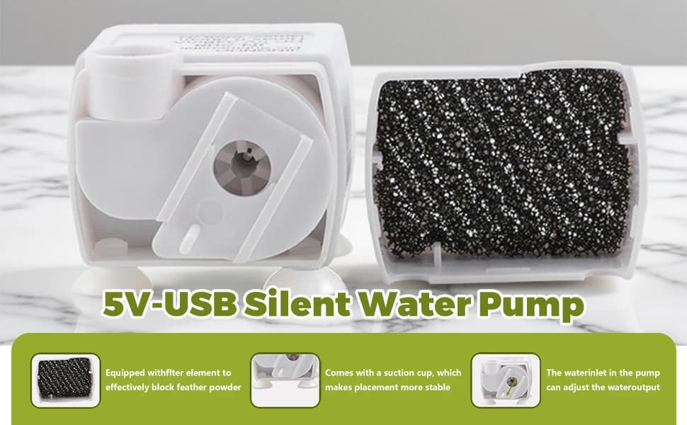 Parrot Bathtub Bird Automatic Bath Shower — Blocking and filtering