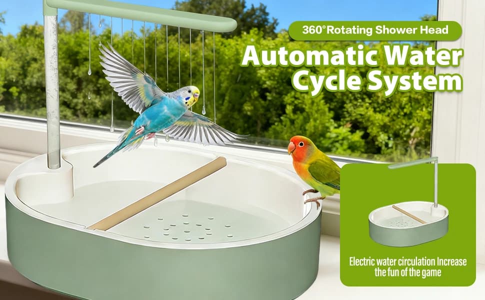 Parrot Bathtub Bird Automatic Bath Shower — product details