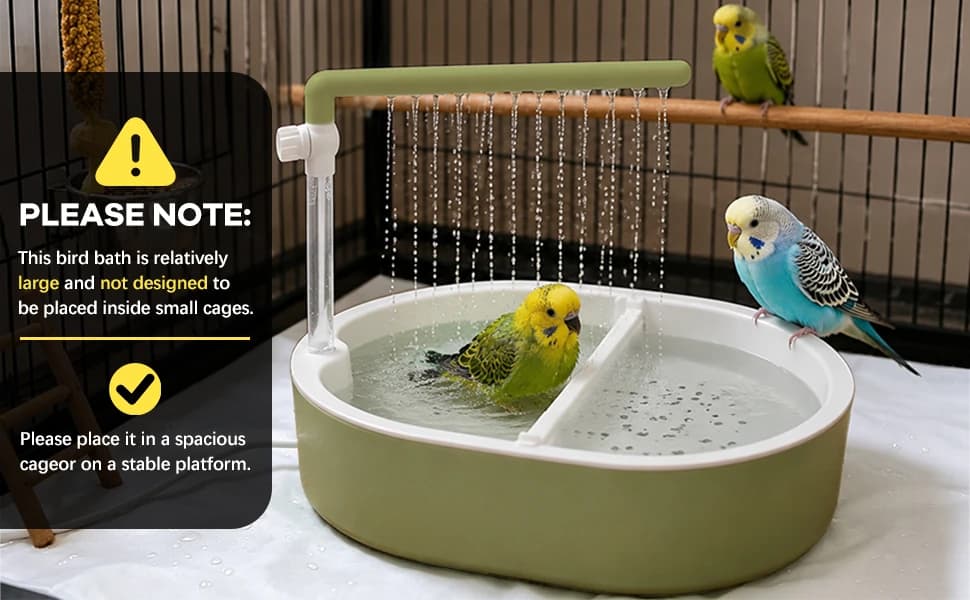 Parrot Bathtub Bird Automatic Bath Shower — product details