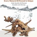 Natural Driftwood for Aquarium Decor Fish Tank Decorations Reptile Decor Driftwood Decor — 3 Pieces 7"-11"