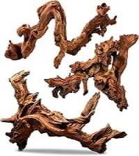 Natural Driftwood for Aquarium Decor Fish Tank Decorations Reptile Decor Driftwood Decor — 3 Pieces 7"-11" — collection imagery