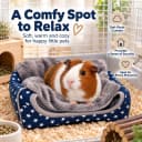 Guinea Pig Bed Hideout — Washable Hamster Cave for Small Animals